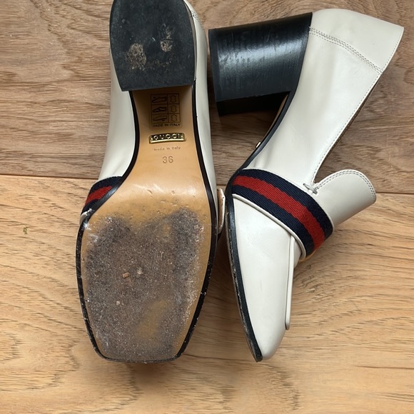 Gucci Payton Beige Loafers - Picture 5 of 6